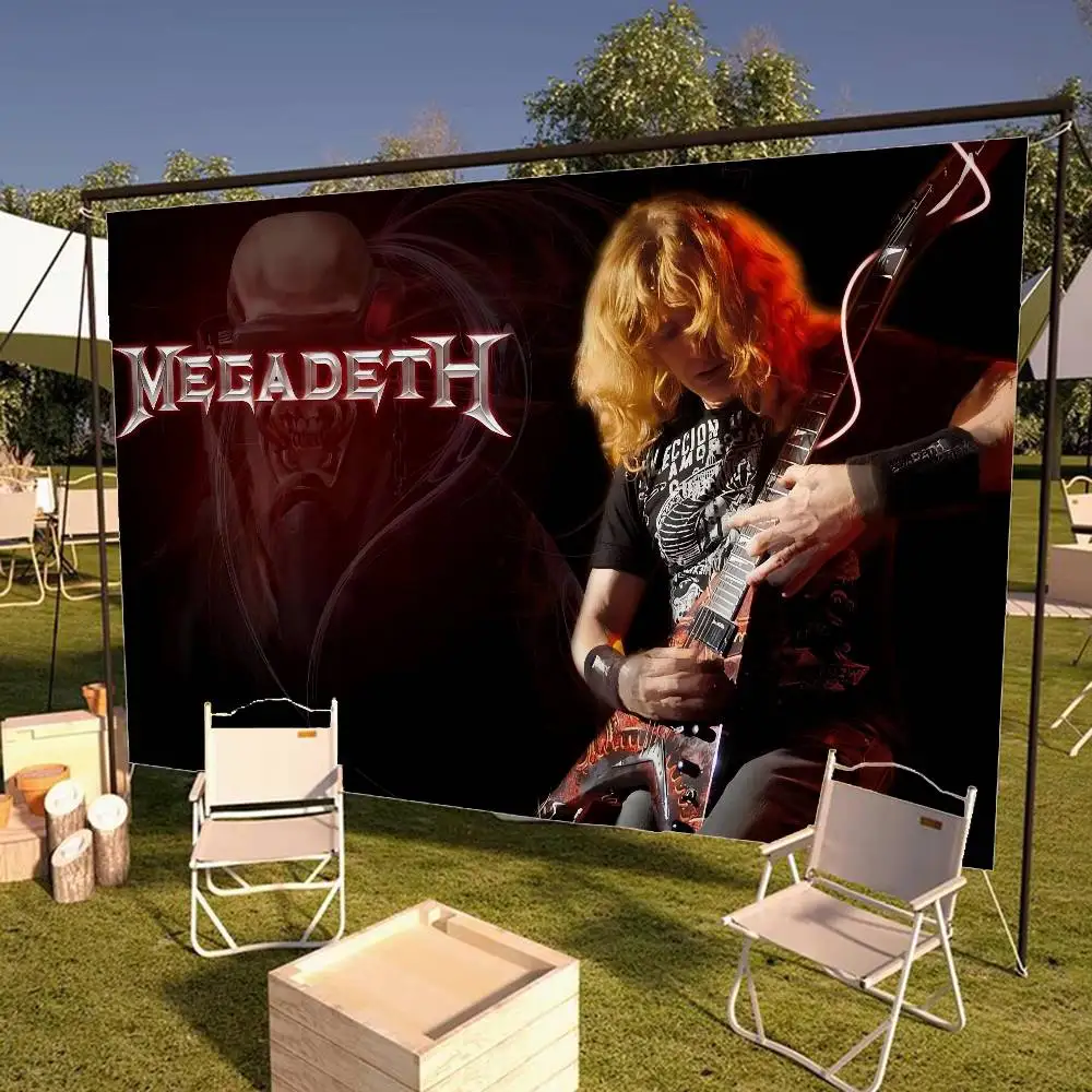Heavy Metal Rock Roll Music Megadeth Retro Flags Multiple Choice Living Studio Booth Interior Decoration Banner