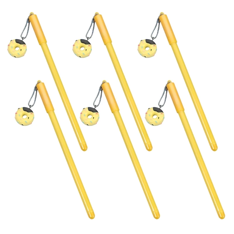 6Pcs Desserts Gel Pen Funny Writing Pen 1.0MM Tip Smooth to Write Refillable Gel Pen for Women Girl Writing Journaling