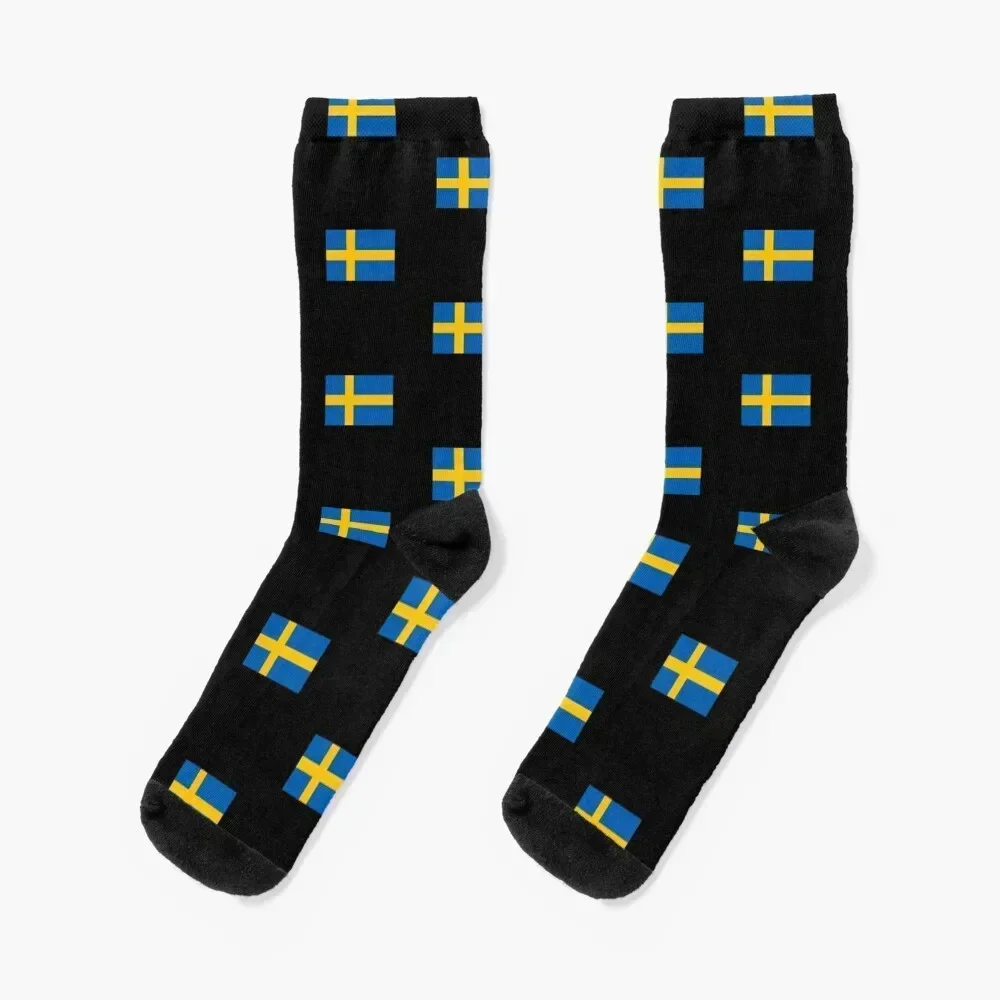 

Sweden Swedish flag flag Socks cotton kids floor Men's Socks Women's