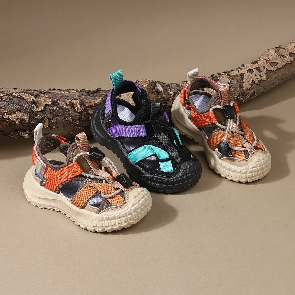 DIMI New Summer Children Sandals For Boys Breathable Kids Sport Shoes Soft Sole Fashion Toddler Boys Beach Sandals EU 21-30