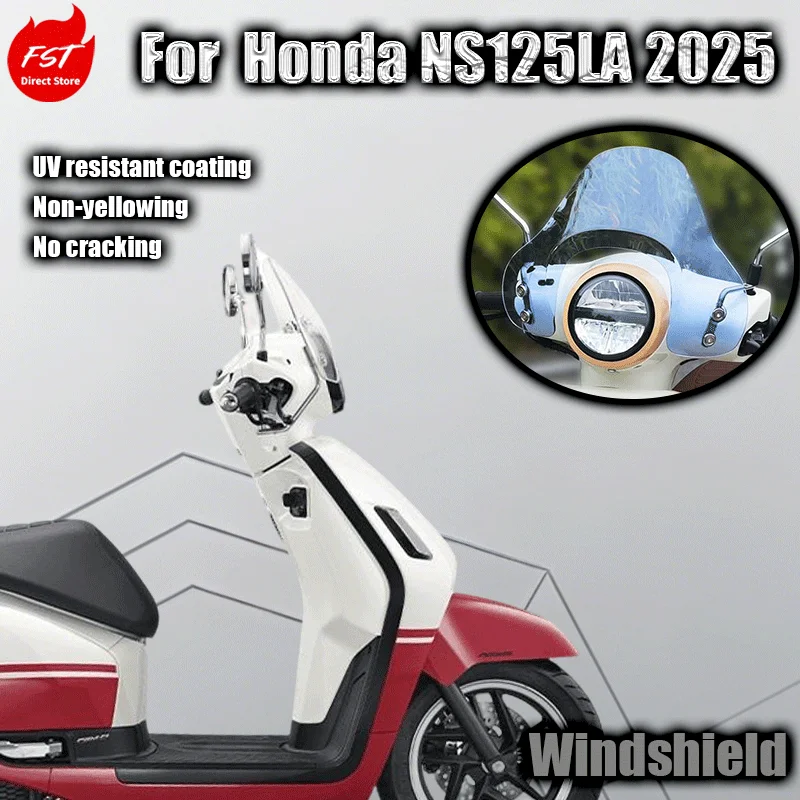 

For Honda 2025 NS125LA windshield modification, NS125LA racing windshield retro accessories front windshield