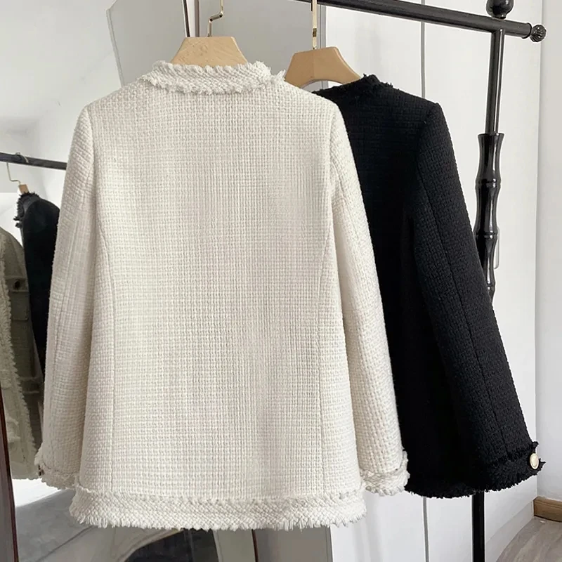 Loose Cardigan Tassel Coat Female Spring and Autumn Korean Casual Joker Coat Temperament Loose Round Neck Long Sleeve Jackets