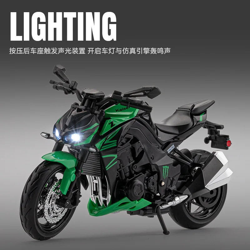 

1: 12 Kawasaki Z1000 Motorcycle Simulation Alloy Motorcycle Model Toy Furniture Ornament Children's Gift