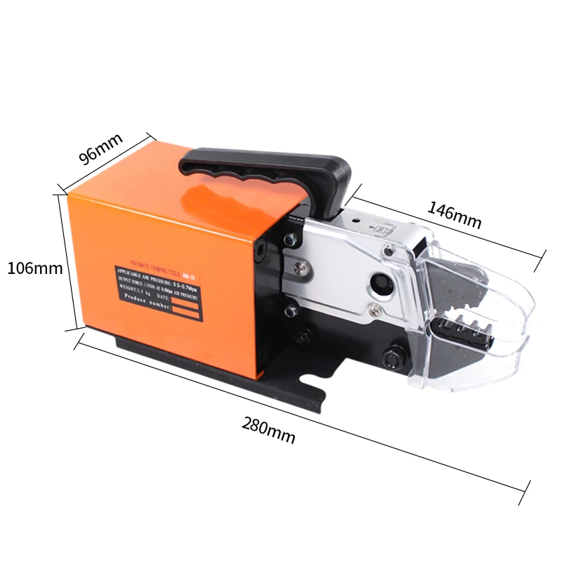 AM-10 Electric Dynamic Crimping Machine Pneumatic Air Wire Terminals Crimping Tool With Stripping Usage Crimper Crimbing Pliers