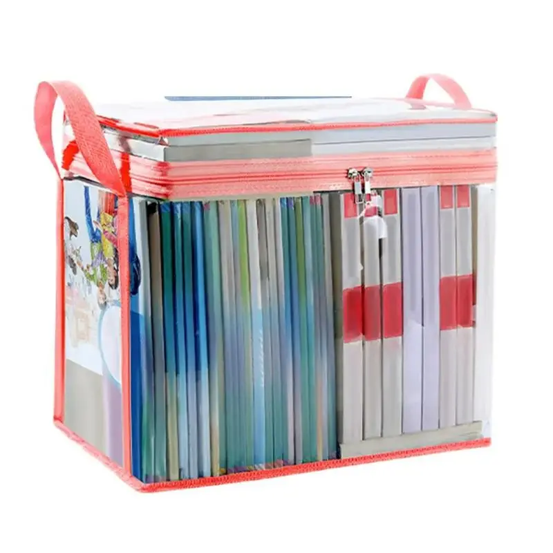 

AT84-Большая прозрачная дорожная сумка для хранения, водонепроницаемая прозрачная сумка для хранения с ручкой, сумка на молнии для организации вещей