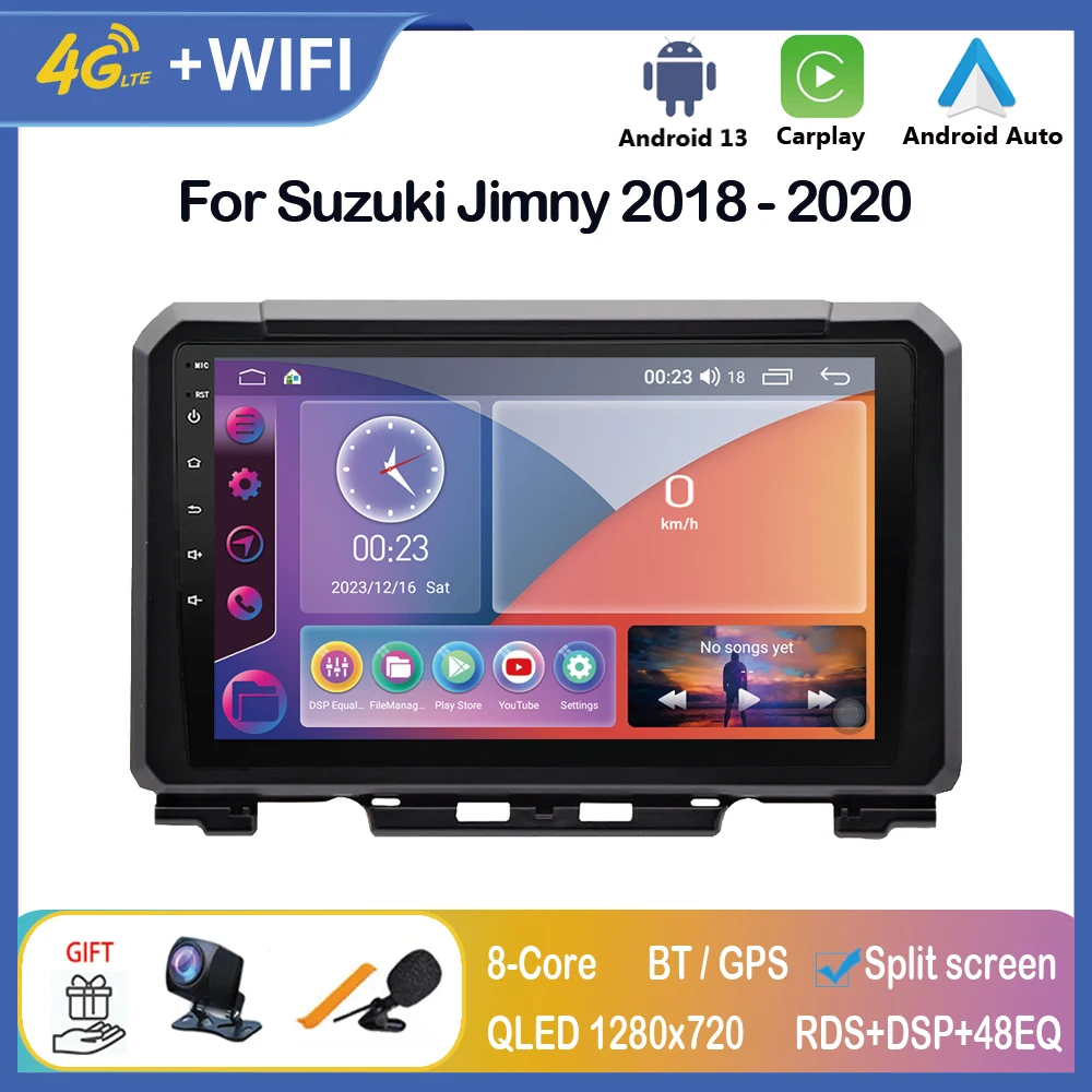 

Автомобильный радиоприемник Carplay Android для Suzuki Jimny JB64 2018-2020 2 Din, мультимедийный плеер, авторадио, головное устройство, навигация, стерео