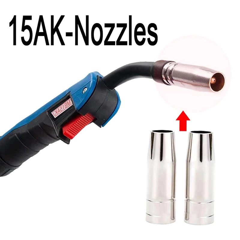 MB14AK Protective Nozzle Two-protection Welding Accessories Protective Sleeve Conductive Nozzle