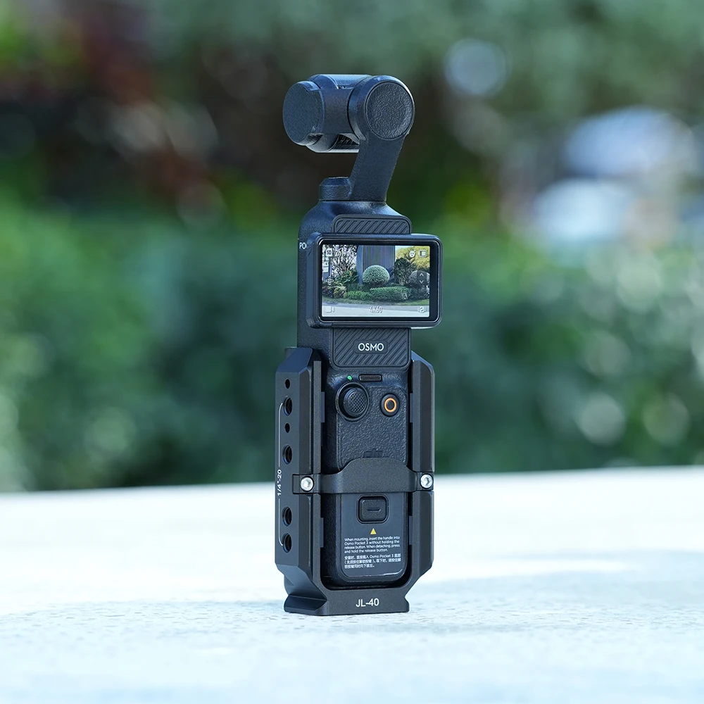 FOTGA Käfig für Pocket 3/4/4P Erweiterungsadapter Zubehör für DJI Osmo Pocket 3 Aluminium-Schutzkäfig Metallhalterungsadapter – Detail 12