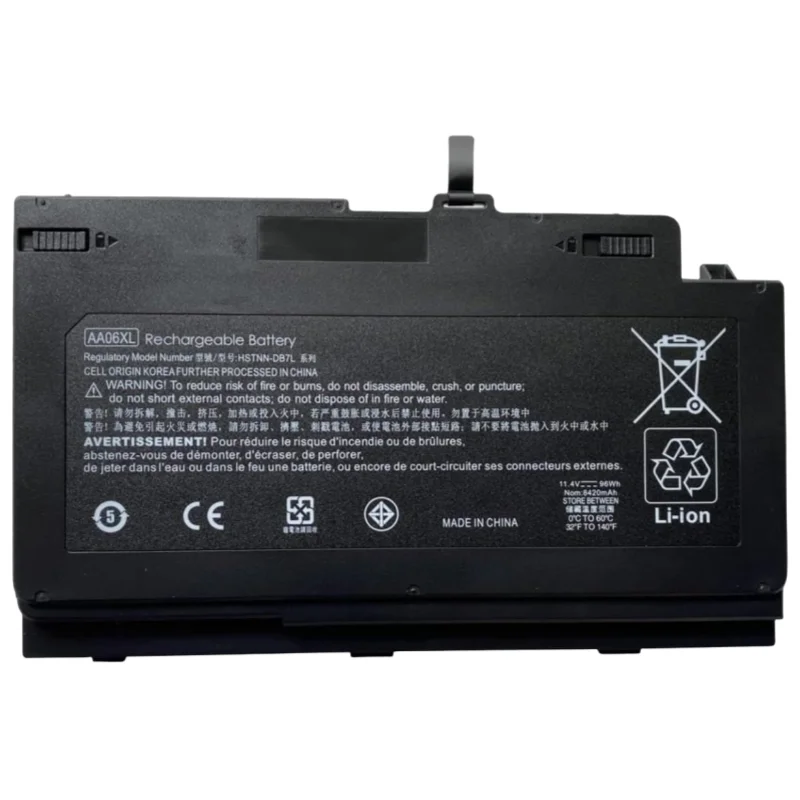 11.4V 96Wh 9Cell New Laptop Battery AA06XL For HP ZBook 17 G4 HSTNN-C86C HSTNN-DB7L 852711-850 852527-242 Internal