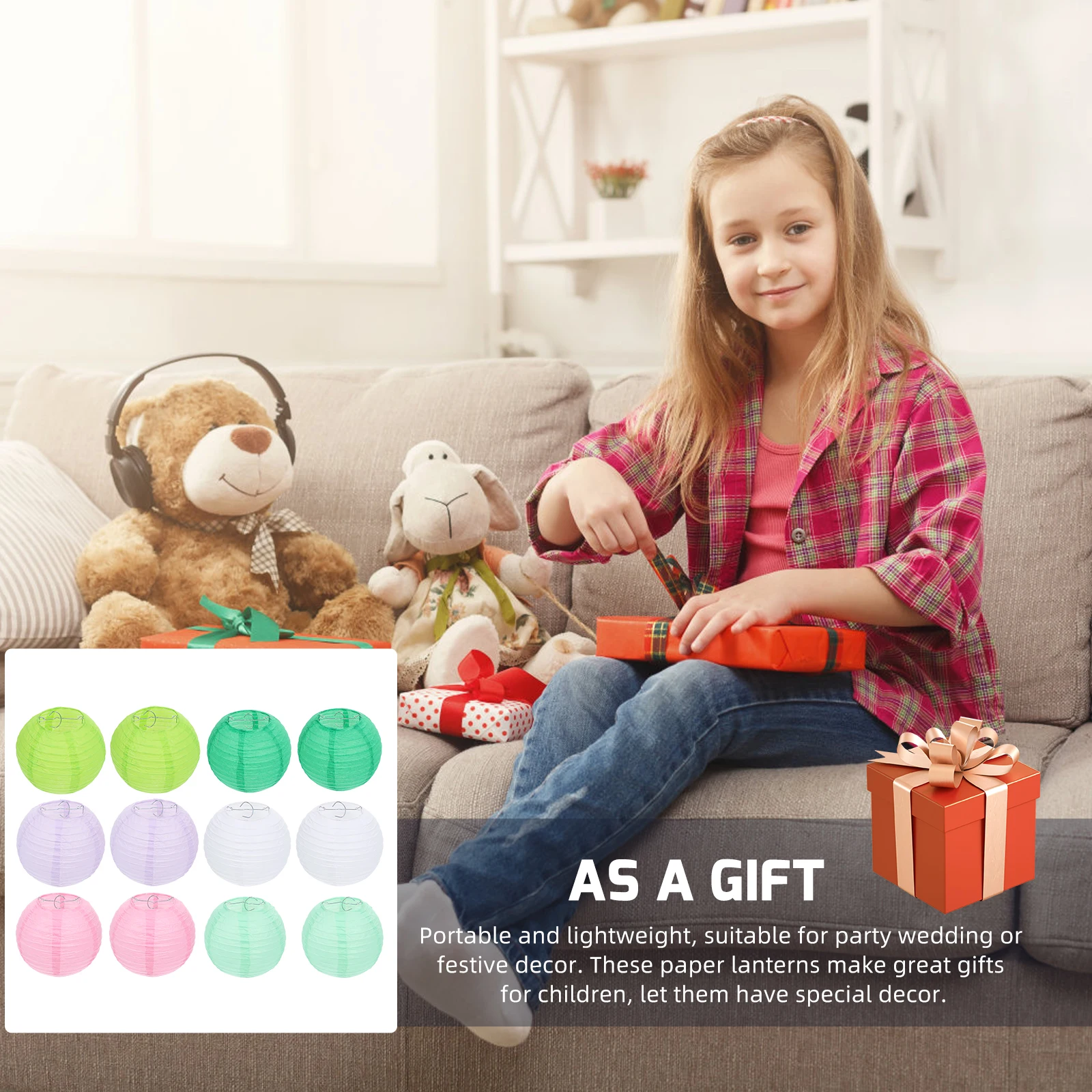 

12 шт. бумажные фонарики высокого качества, экологические круглые украшения, светодиодные складные светильники для вечеринок, свадебных торговоров