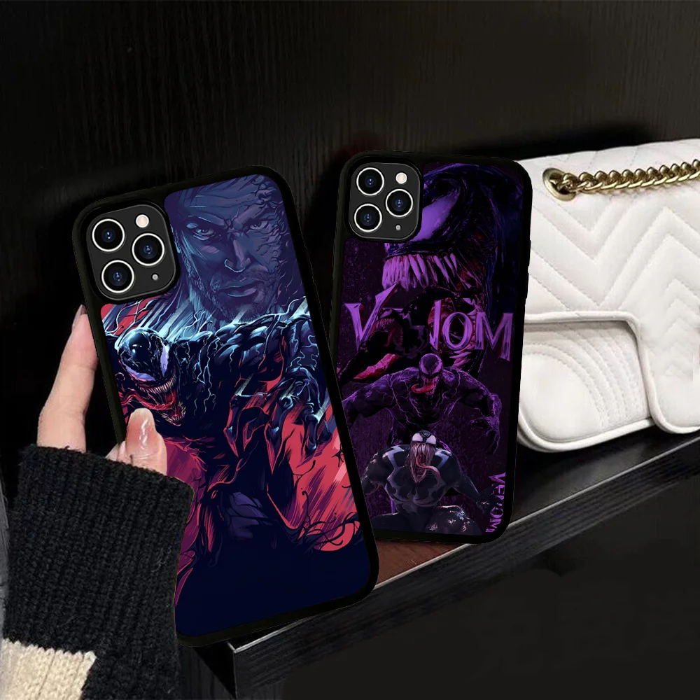 Classic Movie V-Venom Phone Case Silicone PC+TPU For For IPhone 11 12 13 14 15 16 Plus Pro Max Cover