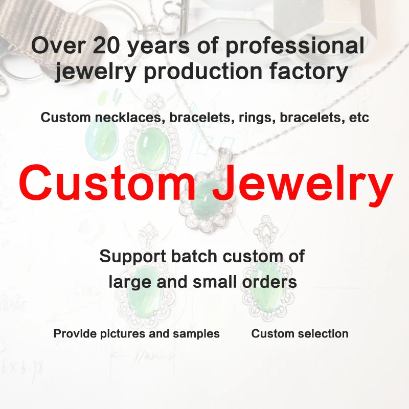 Custom Jewelry Necklace Ring Earrings All style, please contact us before purchase