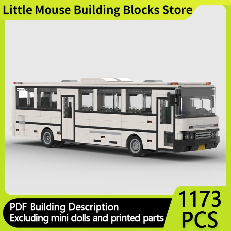 Modelo de carro de cidade moc tijolos de construção 256.22v1 velocidade campeões ônibus tecnologia modular presentes feriado montar crianças brinquedos terno