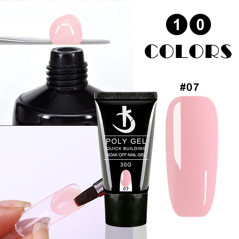 KODI JYJ Semi-Permanente Poly Nail Gel, Gel Acrílico para Extensão, Manicure Polishes, UV Builder, híbrido Gellac, mais recente, 30ml