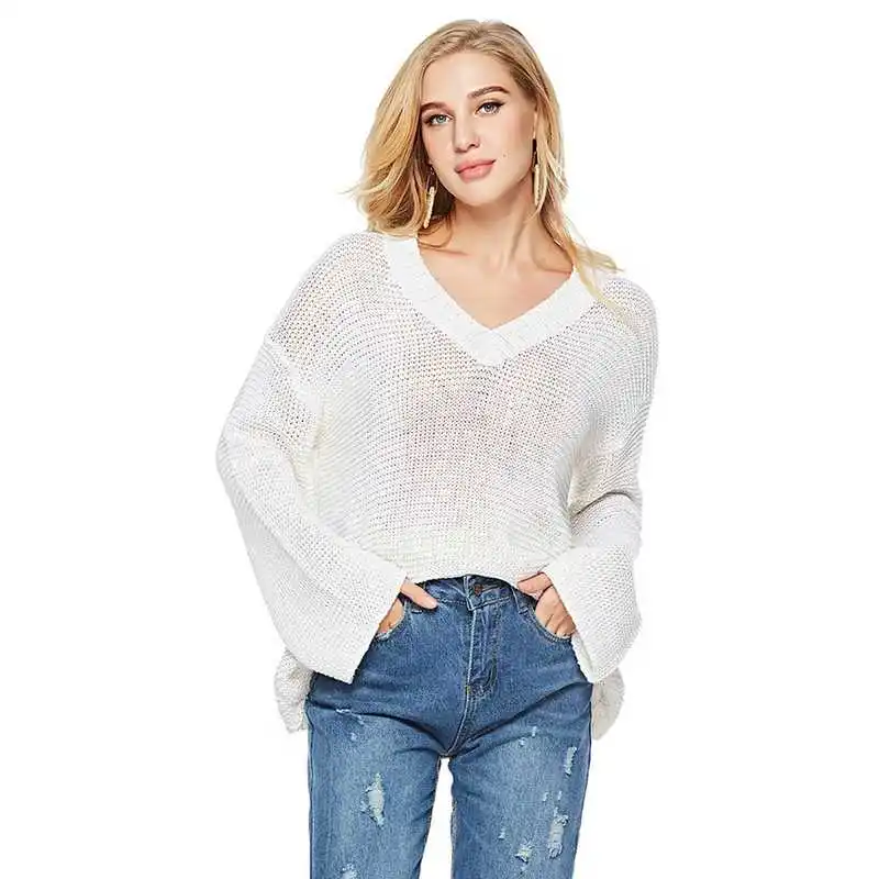 

Fitinling New Val Autumn Women's Sweaters And Pullovers Cleanfit Loose Sle Fake Two-piece Inner Wear Ultra-thin