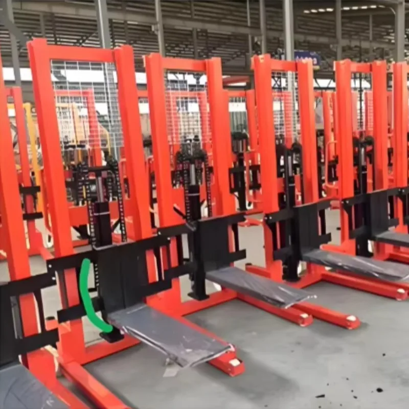 

Electric Lift Forklift Manual Hydraulic Stacker Logistics Pallet Loading Unloading Stacker Handling Equipment