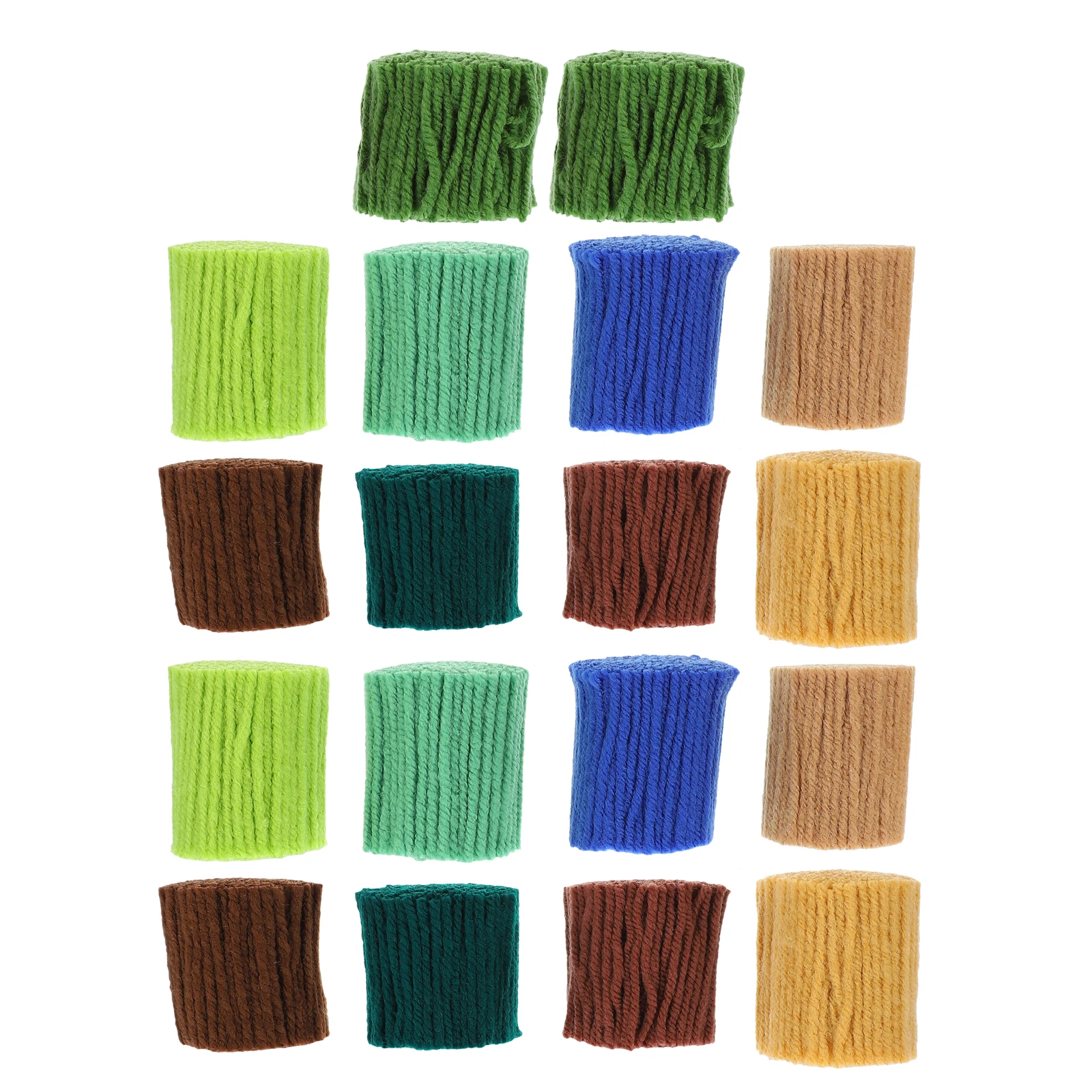 

Latch Hook Wool Pre Cut Blue Embroidered Yarn Set Crochet Knitting to Weave for