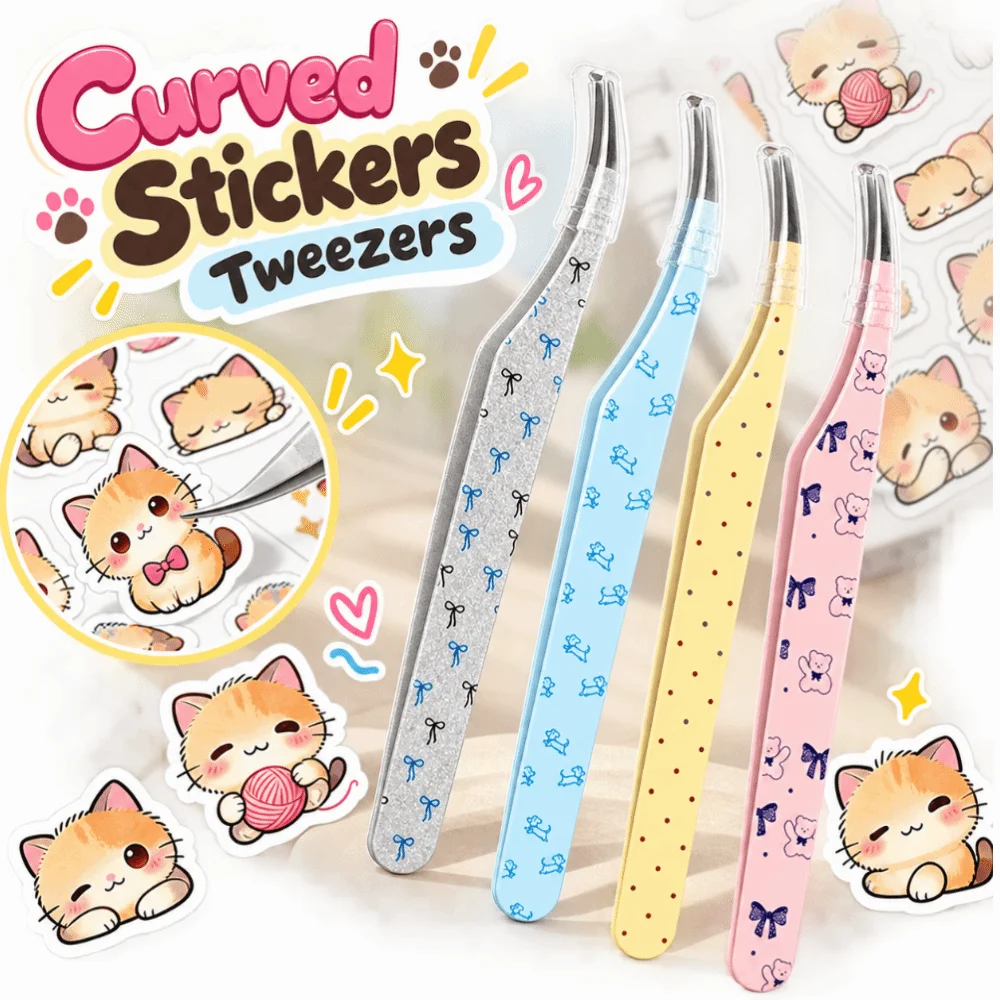 Precision Precision Tweezers Cartoon Dolphin Shape Craft Tweezers Stainless Steel False Eyelash Tweezers Sticker Application
