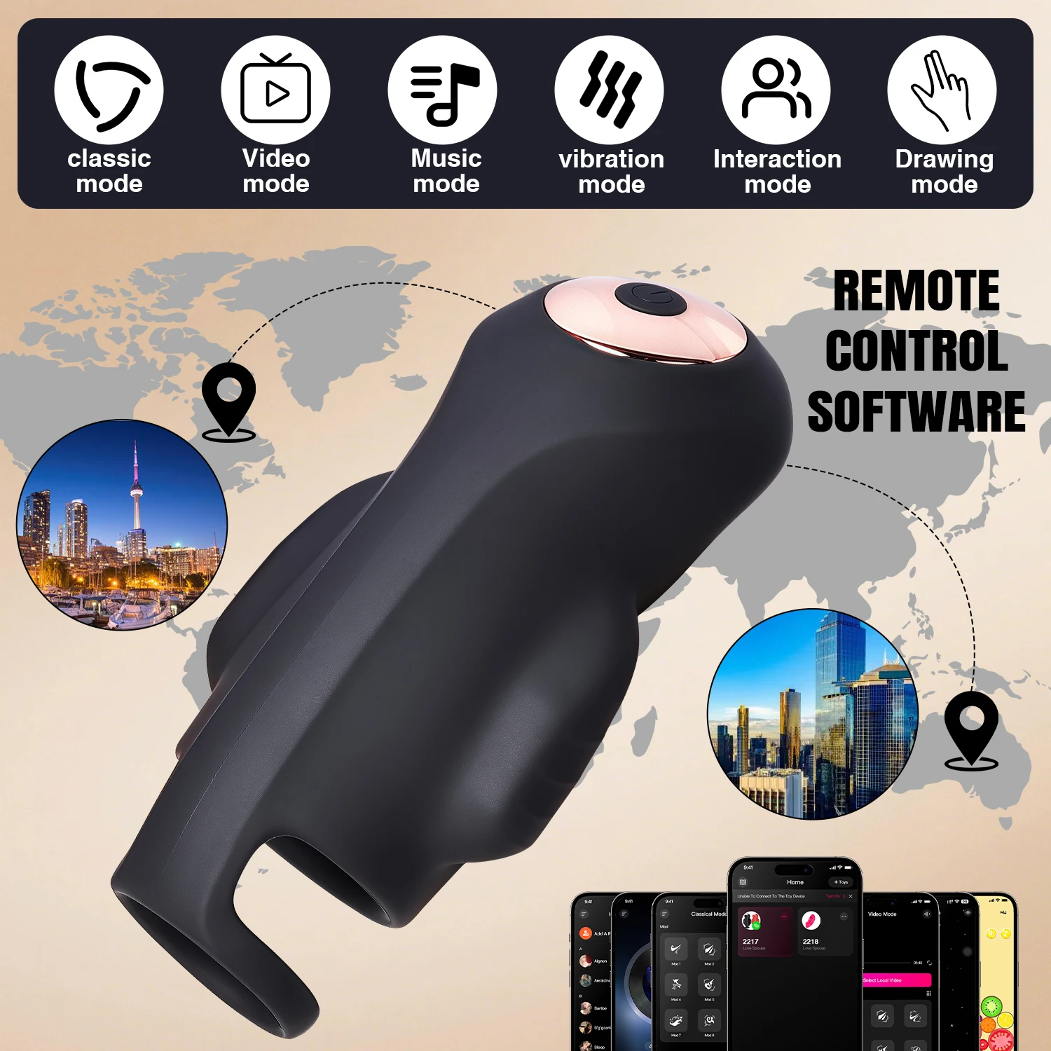 APP-gesteuerter Vibrator für M – Men Accessories App Bewertung und Preis