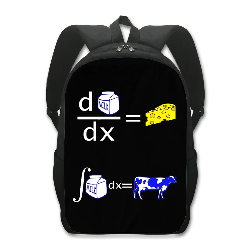 Divertente Formula matematica scienza umorismo zaini Geometric Algebra Equation borse da scuola per bambini per adolescenti Daypack borsa per libri per studenti