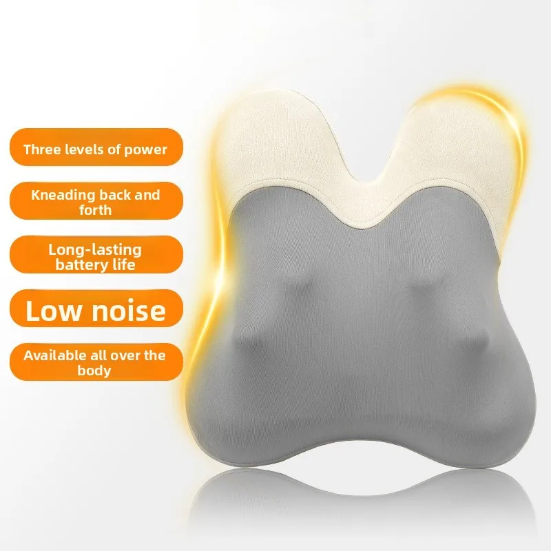 3D Three-dimensional Massager Full Body Massager Household Rechargeable Hot Compress Multi-functional Neck Massage Pillow