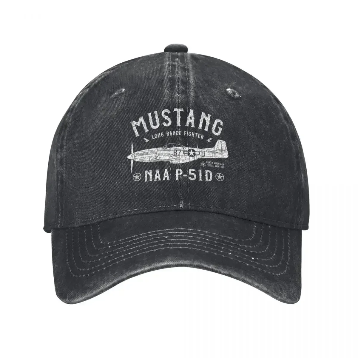 P-51 Mustang Baseball Cap Mountaineering Ball Cap hard hat Ladies Men's