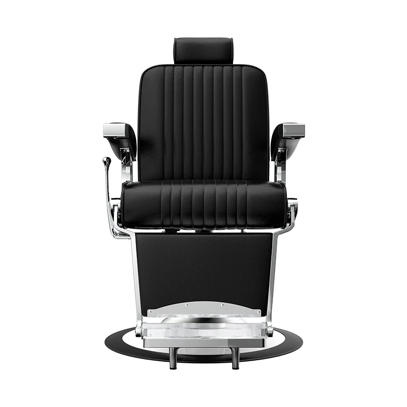 

Винтажное полосатое кресло для стрижки, мужское кресло для стрижки волос с масляной головкой и откидной спинкой