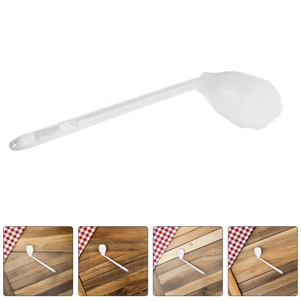 

2Pcs Long Handle Toilet Bowl Brush Soft Bristle Elastic Head Squeeze Water Design Deep Cleaning Bathroom Toilet Mop Brush