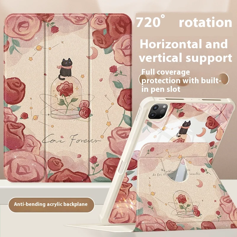 

Flower Print For iPad Case ipad Air 4 5 10.9in M2 M3 Pro4 5 6 12.9in M4 Tablet Cover Ipad 8/9/10 10.2in A16 11in Protective case