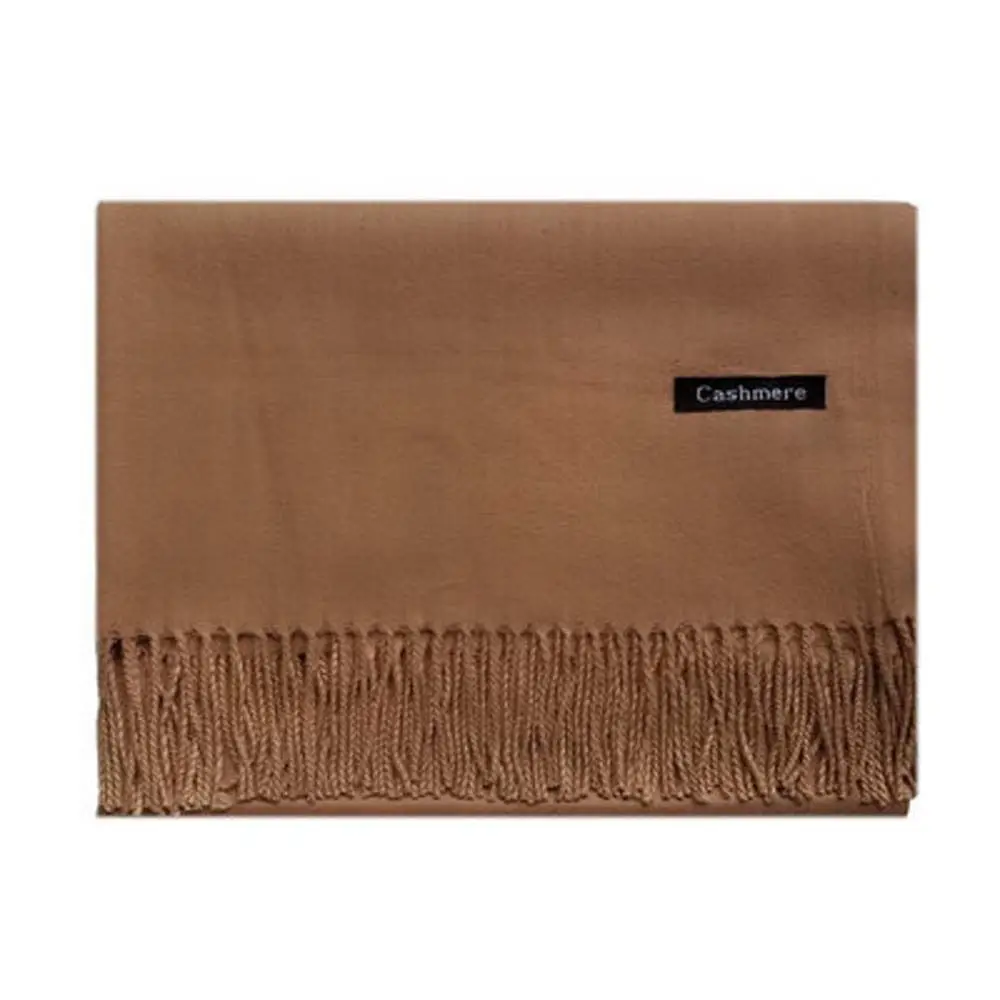 

Elegant Tassel Scarf Soft Korean Style Winter Neck Scarves Wool Scarves Warm Pure Color Shawl Travel
