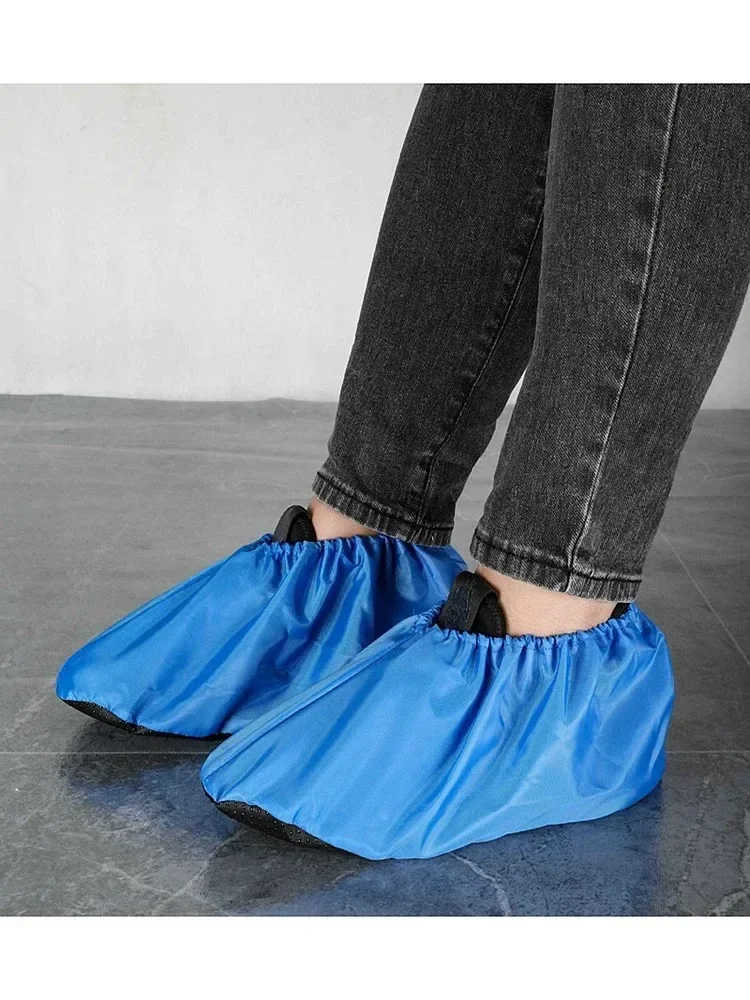 1 paire de couvre-chaussures imperméables pour adultes, épais, antidérapants, pour la maison, pour hommes et femmes, lavables, réutilisables, antidérapants