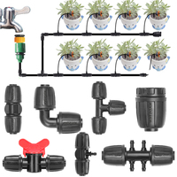 2~10Pcs 16mm PE Tube Locked Connector Garden Irrigation Straight Elbow Tee Agricultural Irrigation Quick Connector Repair Joints