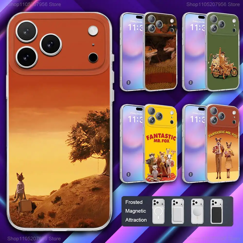 

F-Fantastic Mr F-Fox Phone Case For iPhone 11,12,15,14,13,17,16,Pro,Plus,E,Max,Air,Mini Magnetic Frosted Cover