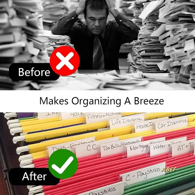 100 шт. подвесные этикетки для папок с 50 вставками, 2 дюйма для подвешивания этикеток для папок с файлами Подвесные этикетки для файлов B