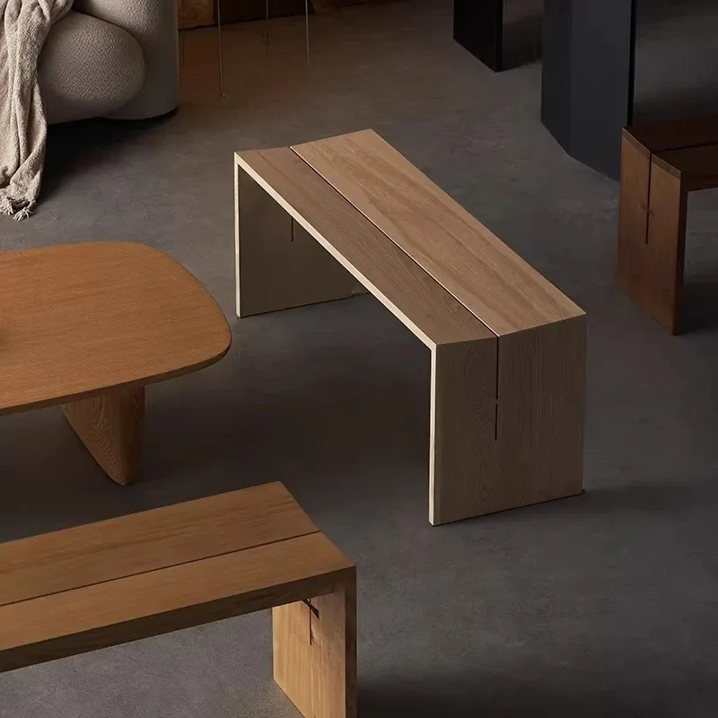 

Butterfly Bench - Solid Wood Bench Corner Bench, Bedside Bench Log Household Design Sense
