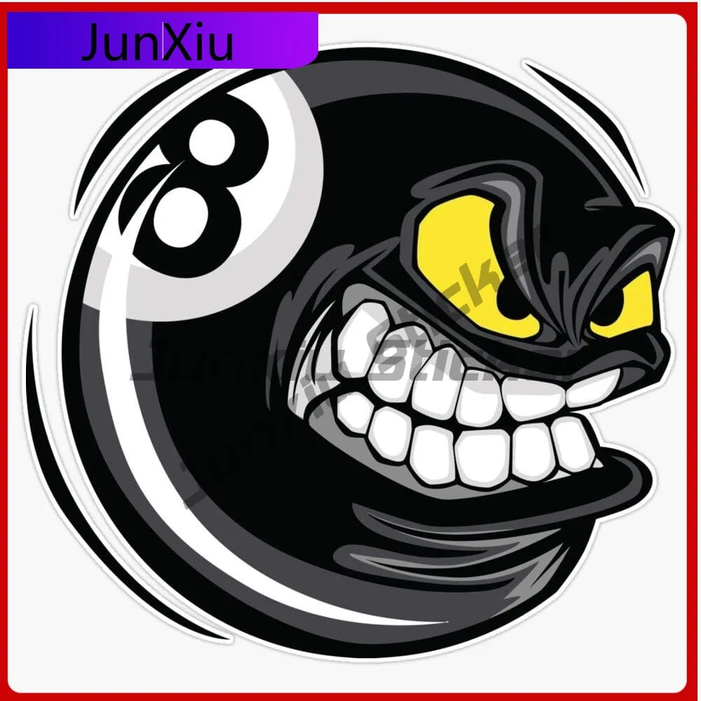 

8 Ball Cute Car Waterproof Decal Decoration Funny Decal Waterproof Laptop Durable Fade Accessory Wall Boat Billiards Sticker