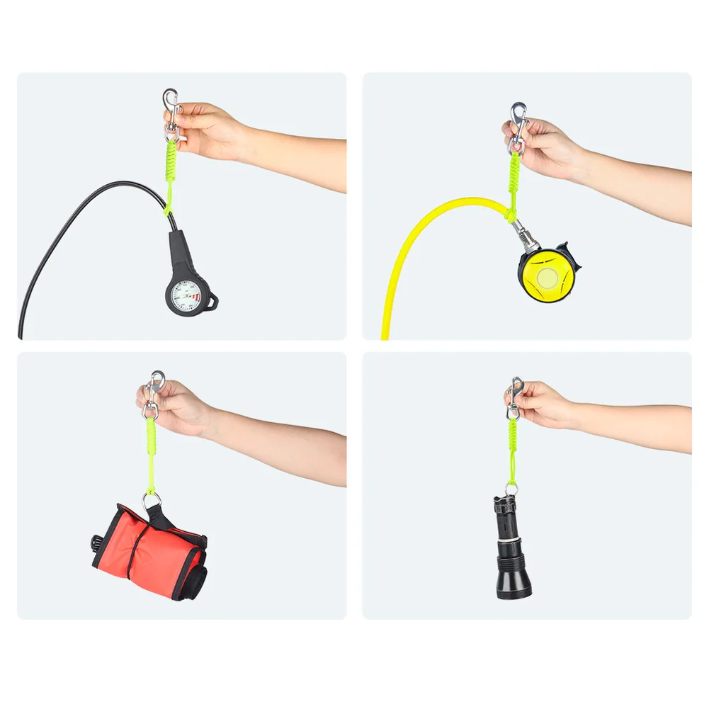 Quick-release Hook Scuba Swivel Hook Scuba Diving 316 Stainless Steel Nylon Component 360 Degree Rotation Anti-tangle Swivel