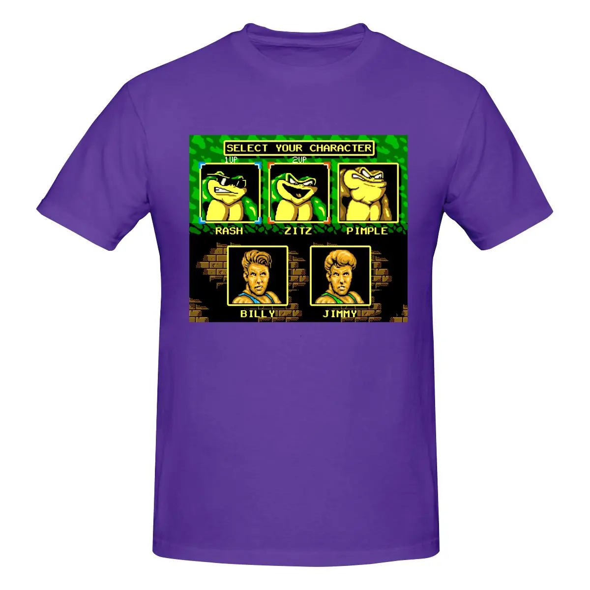 Battletoads Double Dragon Character Game Shirt T-shirt Tee Rare Design Fashion High Quality