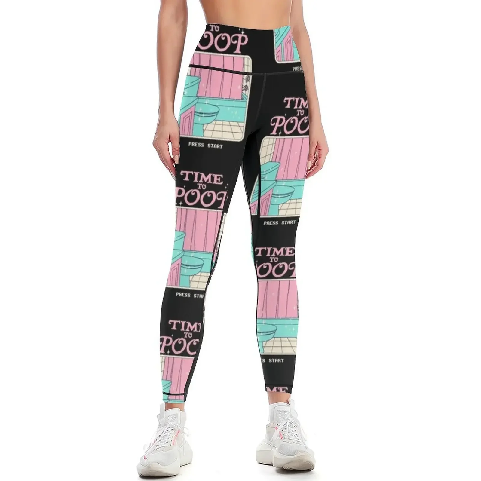 

Time To Poop Leggings Women's trousers gym's sportswear Jogger pants sportswear for gym Womens Leggings