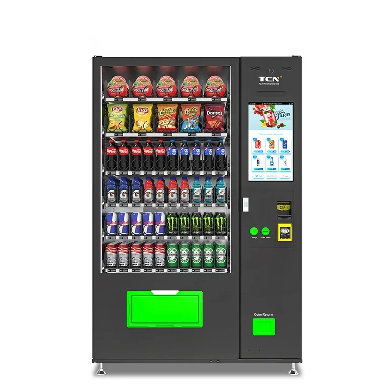 24 Hours Self-service Store Drinks And Snacks Combo Vending Machine For Food And Drinks Snacks Vending Machine For Sale