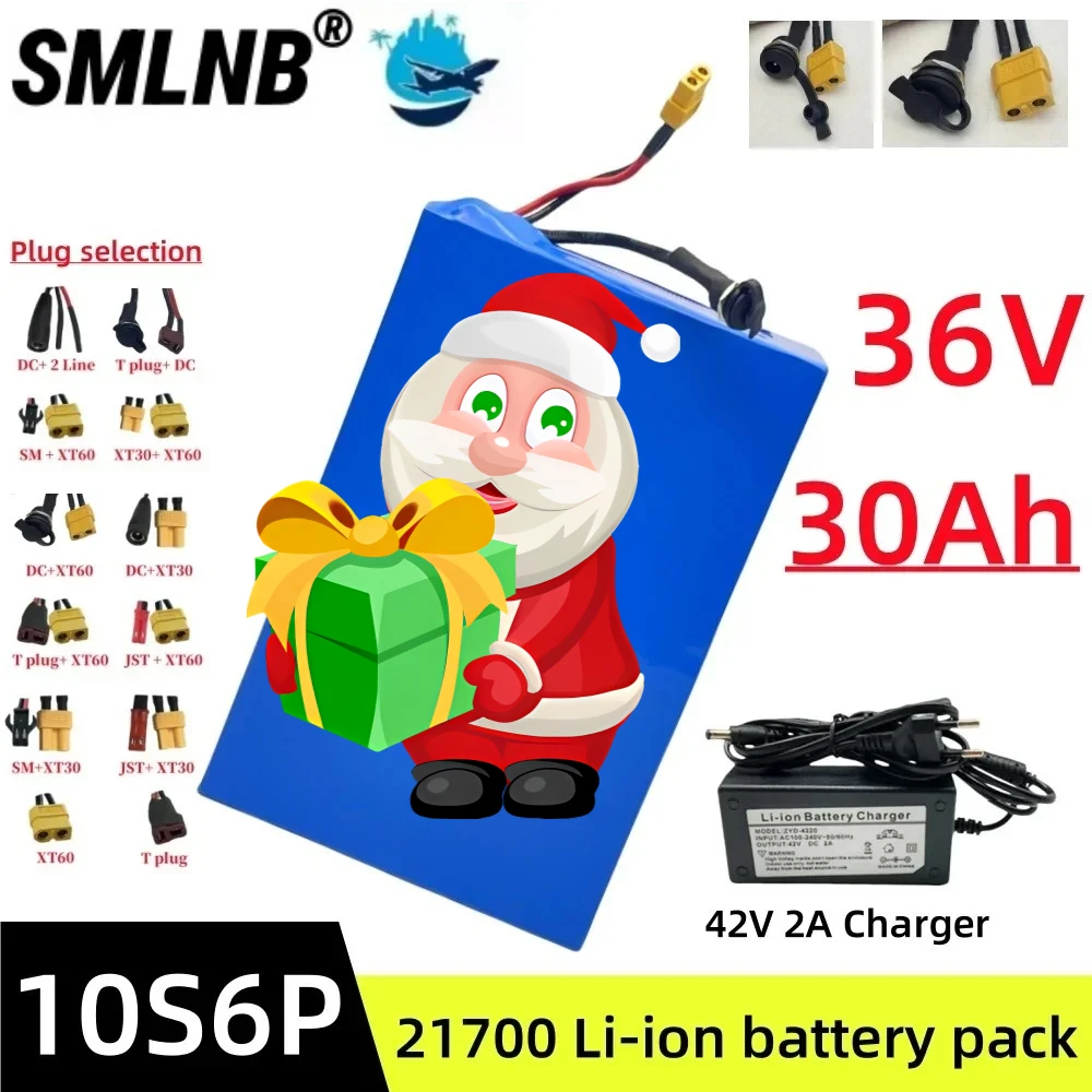 

36V 30Ah 21700 10S6P lithium battery pack 500W -2000W high-power battery, For various transportation vehicles, customizable