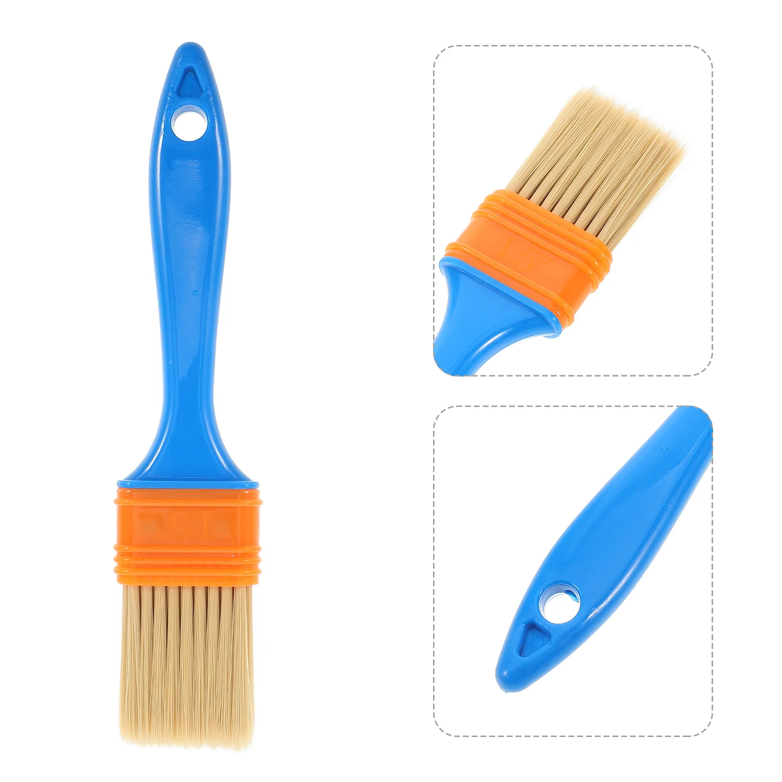 

Soft Bristle Paint Brush Plastic Handle Wall Trim Edging Tool For Diy Chalk Painting Waxing Refinishing Furniture