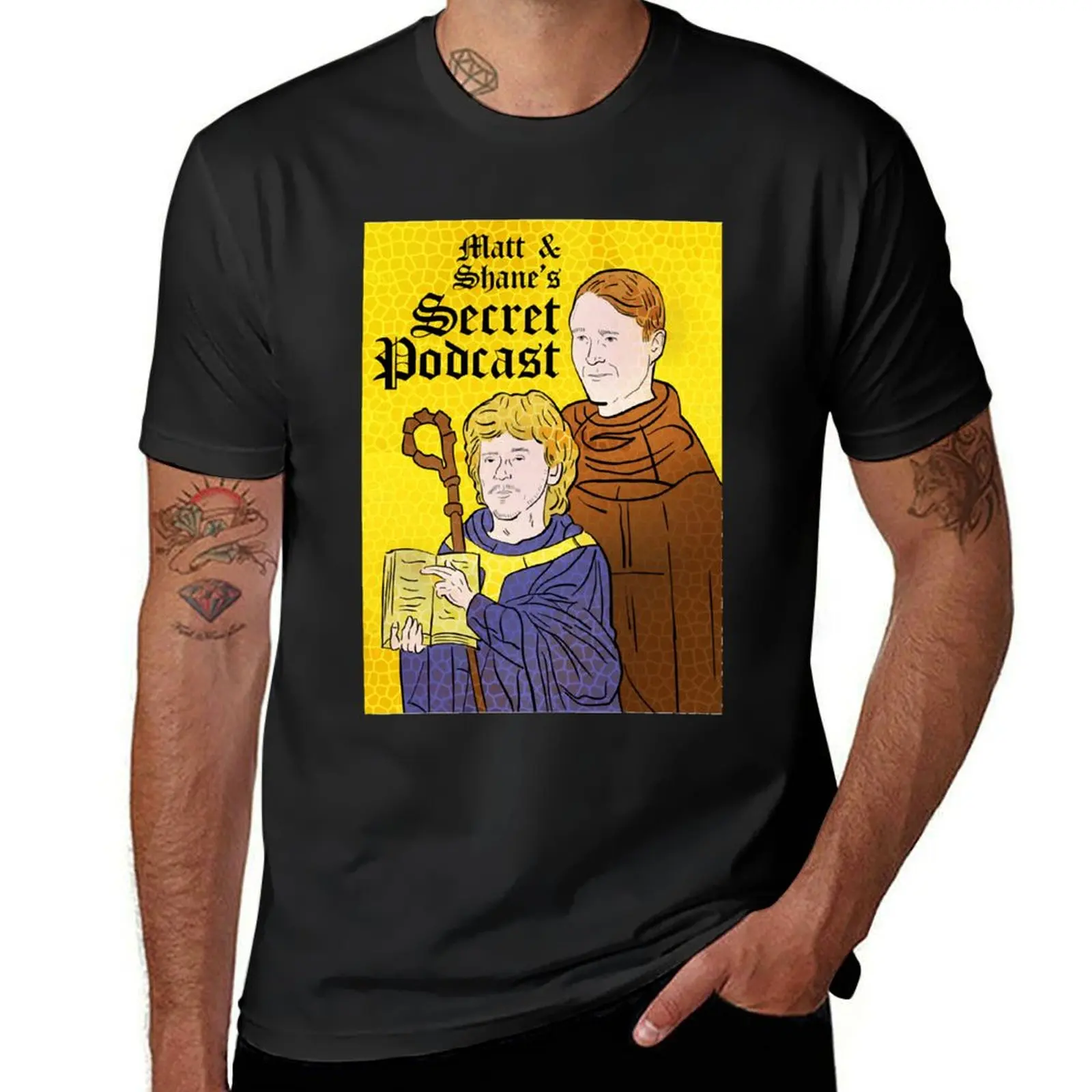 Matt & Shane's Secret Podcast Merch T-Shirt customizeds plus sizes men clothes