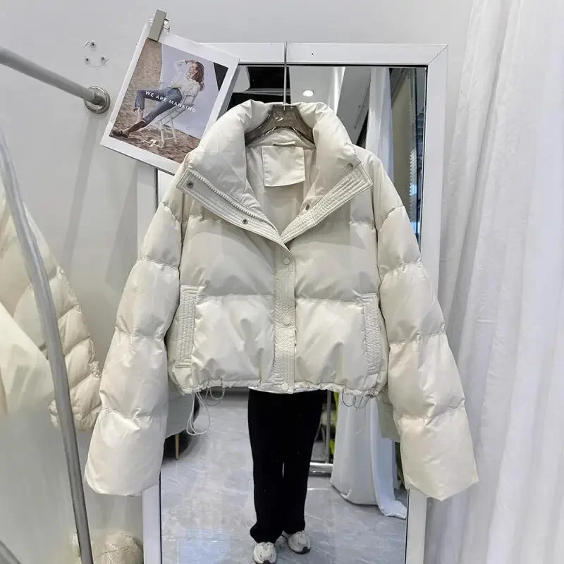 

Puffer Jacket Keep Warm Cold Protection Fashion Tops Woman Winter Coat Cotton-Padded Puffer Down Thicken
