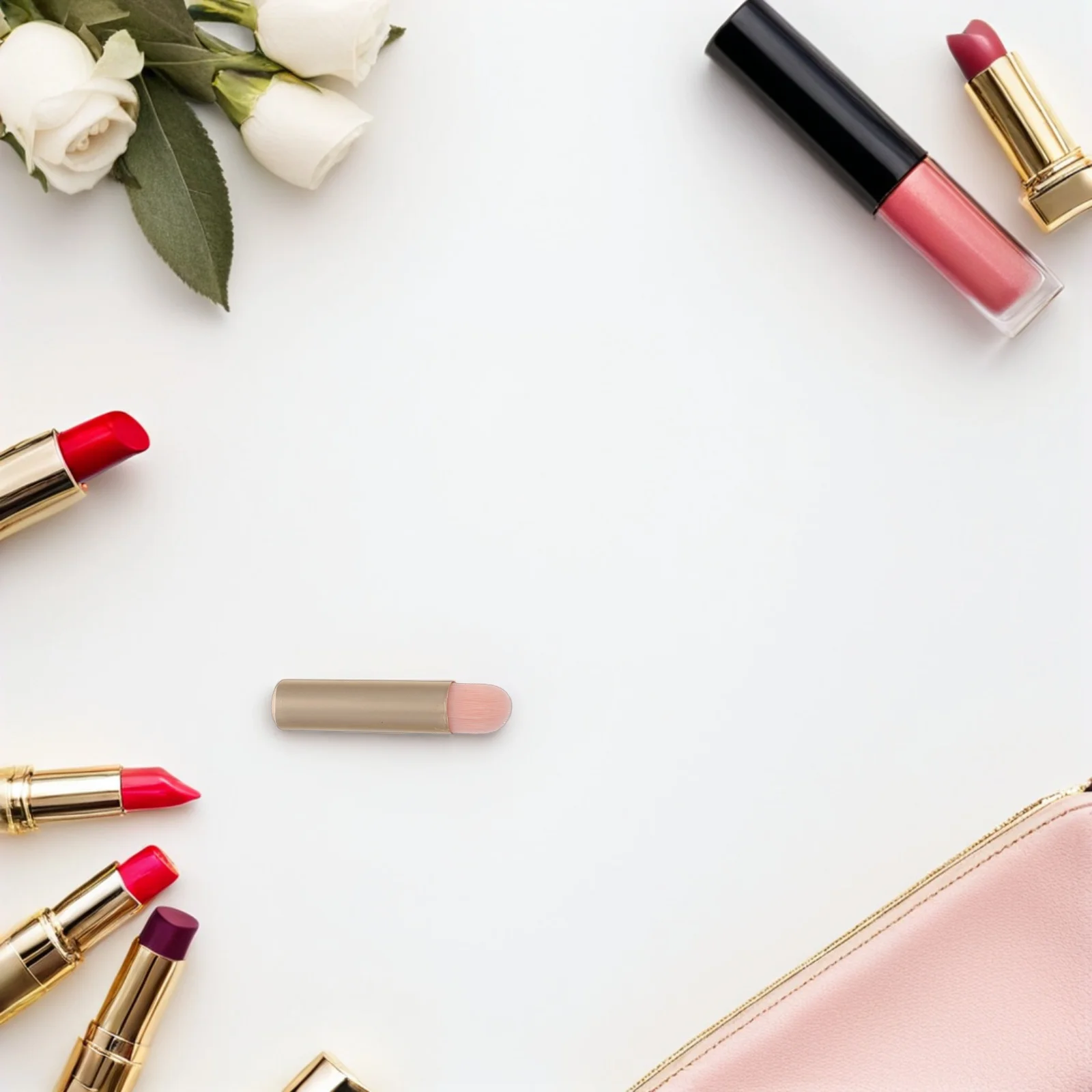 مجموعة فرش مكياج صغيرة مكونة من 12 قطعة، متعددة الوظائف لتطبيق المكياج على عيون الشفاه تحت مزج العين بدقة