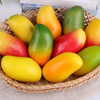 6Pcs Mangoes Decors Set Artificial Fruit Realistic Mangos Replicas for Culinary Display and Interior Designs Accent