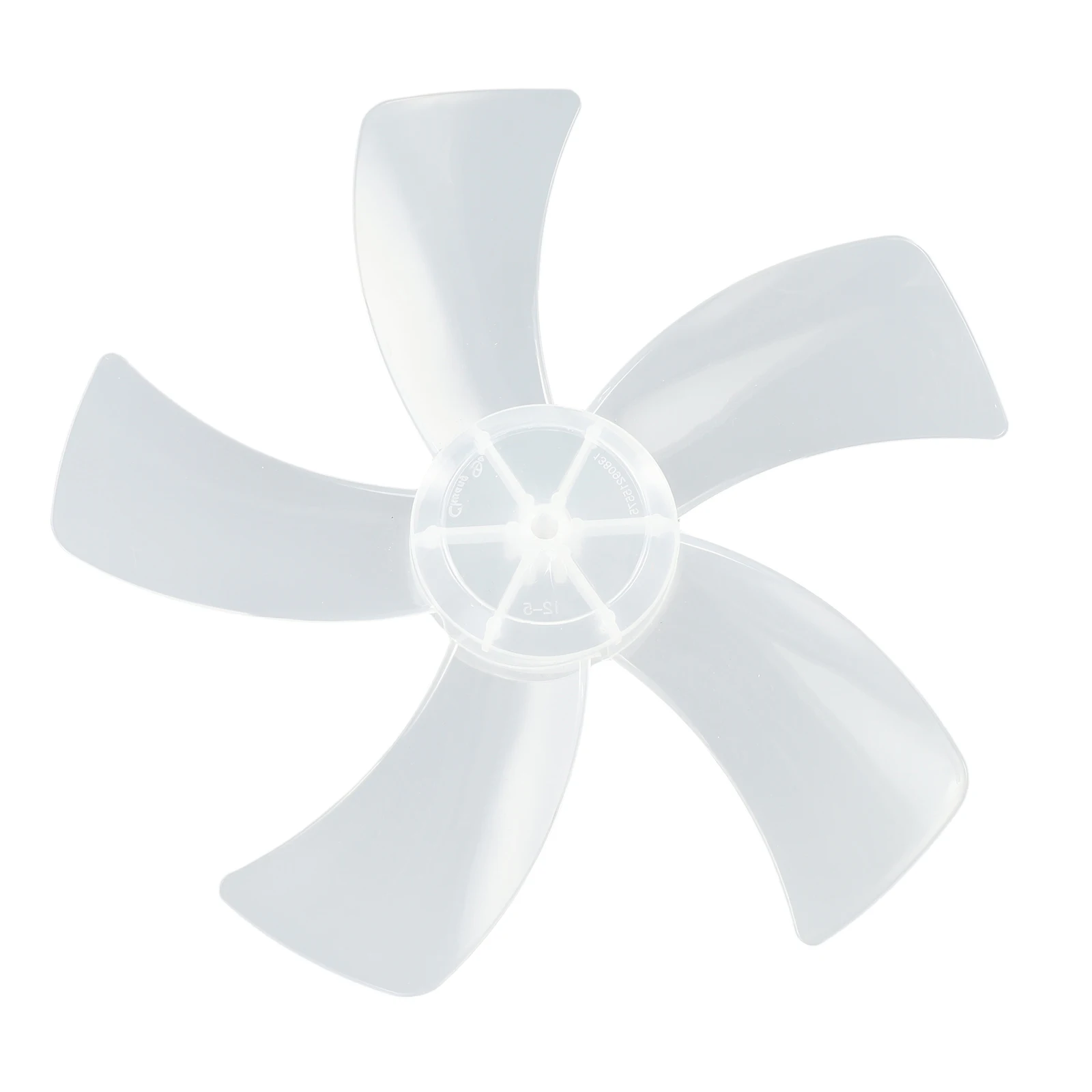 Practical Fan Blade Fan Accessories Low Nois With Nut Cover 12 Inch Plastic Replacement Part Temperature Resistance