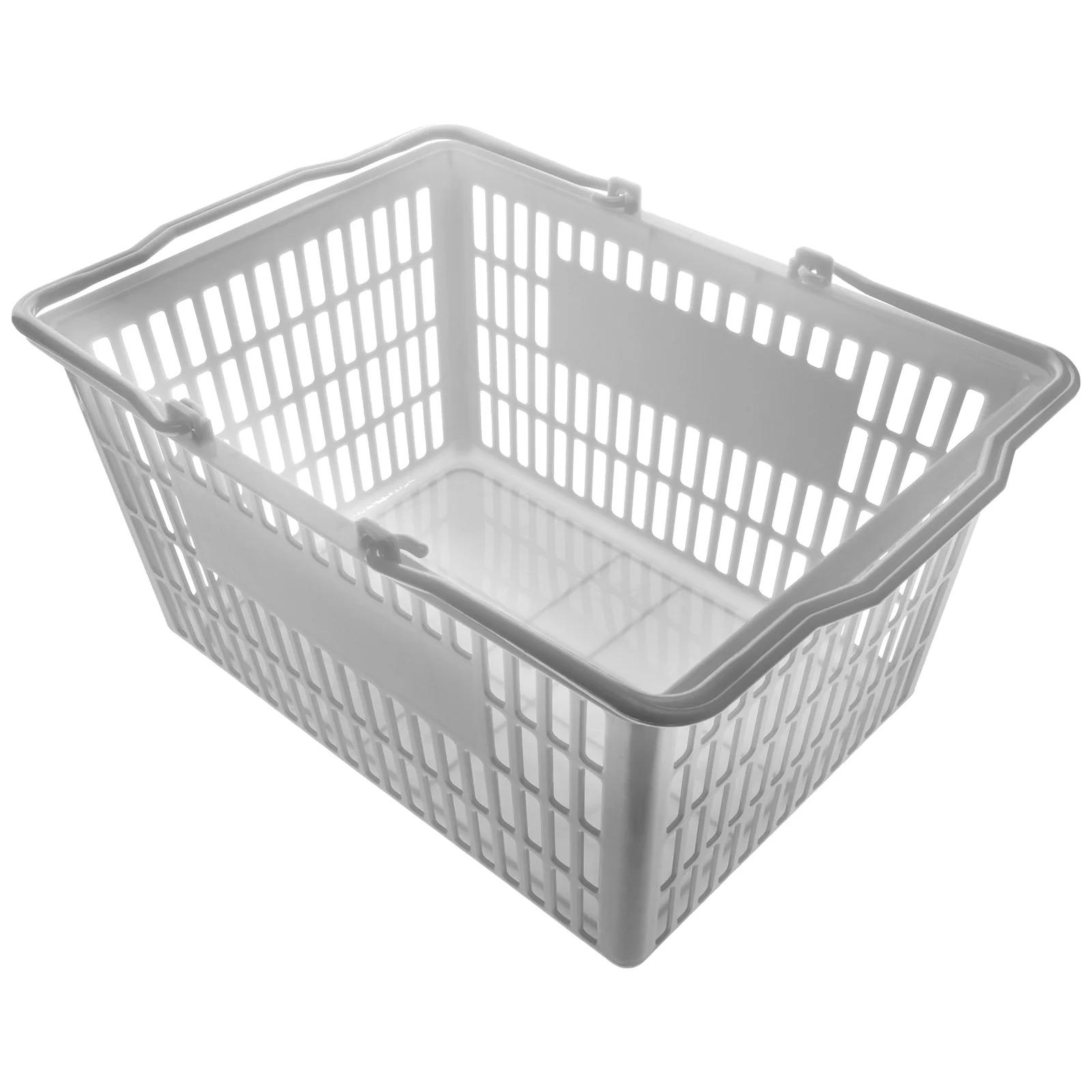 

Pink Shopping Basket Large Thickened for Supermarkets Fruits Stores Plastic Handheld Storage Kitchen Grocery Hamper