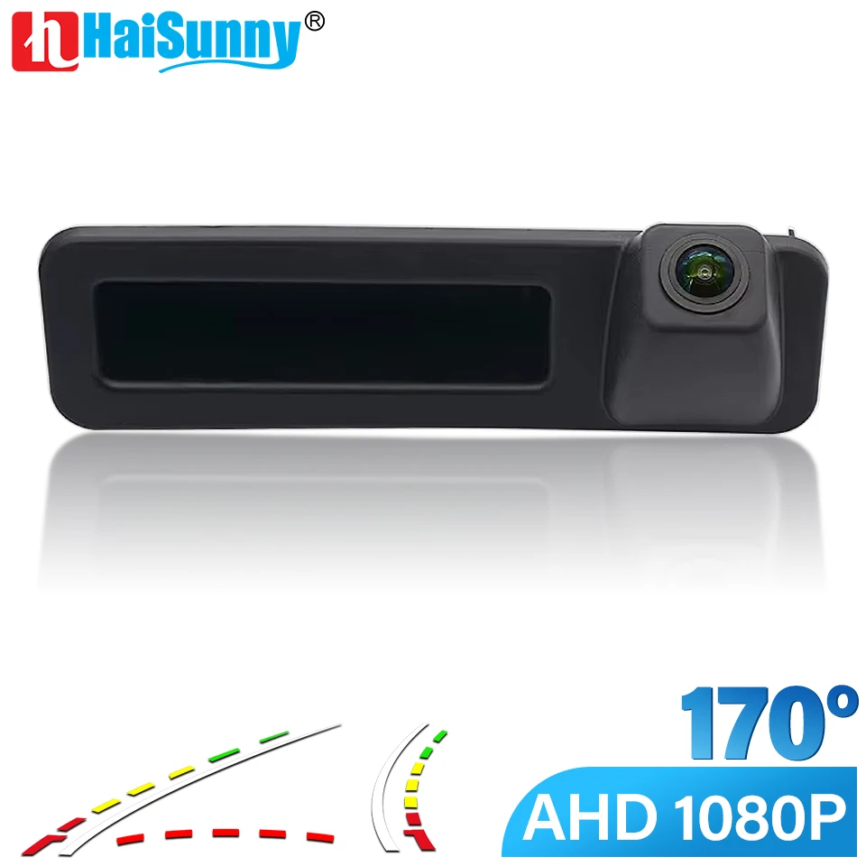 Dynamic Trajectory HD 1080P Rear View Reverse Camera For BMW X1 F48 49 X2 FX39 X3 G08 X4 X5 X6 1 3 5 Series Trunk Handle Car