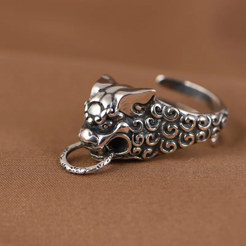 

Vintage Fashion Gothic Pixiu Ring Unisex Hip-hop Punk Open Ring Banquet Jewelry Accessories Gift